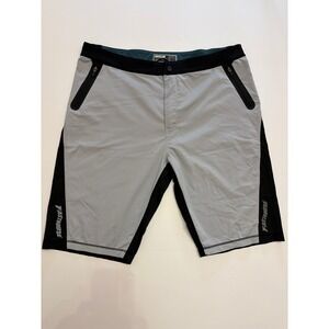Fasthouse Crossline 2 Men's Mountain Bike Shorts Gray Black Size 40 MTB Cycling